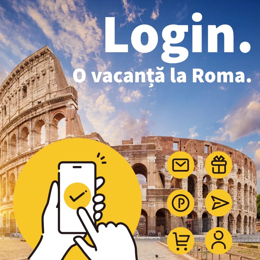 Login. O vacanță la Roma