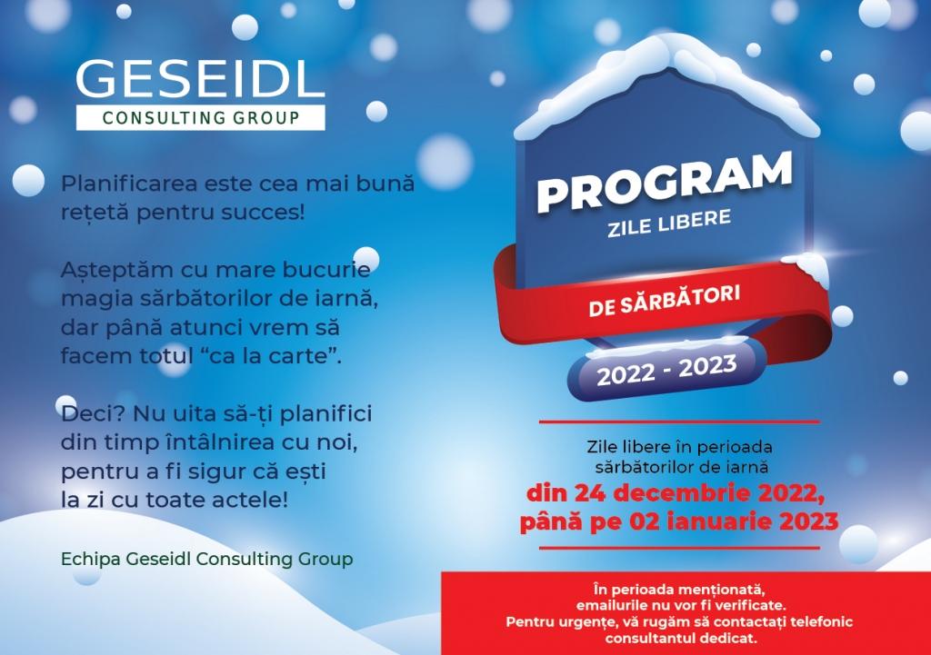 Program zile libere