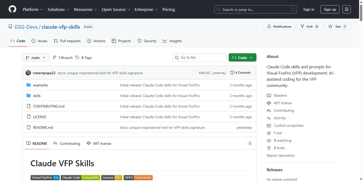 Claude Code for Visual FoxPro — AI Tools for Legacy Software